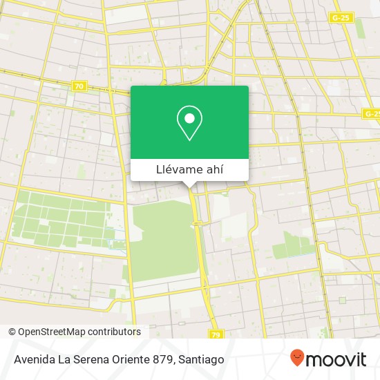 Mapa de Avenida La Serena Oriente 879