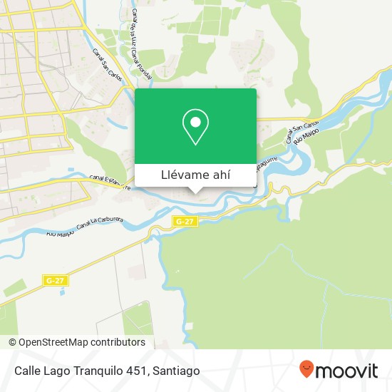 Mapa de Calle Lago Tranquilo 451