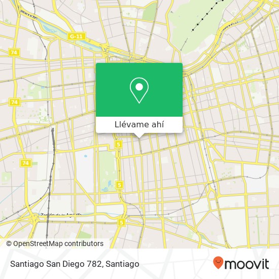 Mapa de Santiago San Diego 782