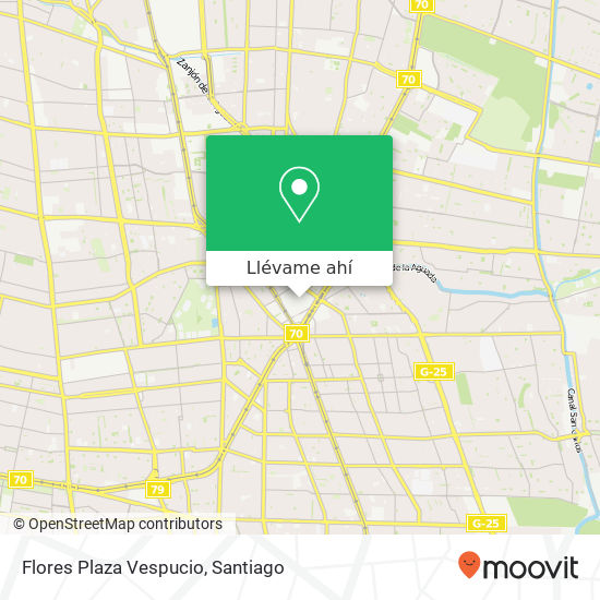 Mapa de Flores Plaza Vespucio