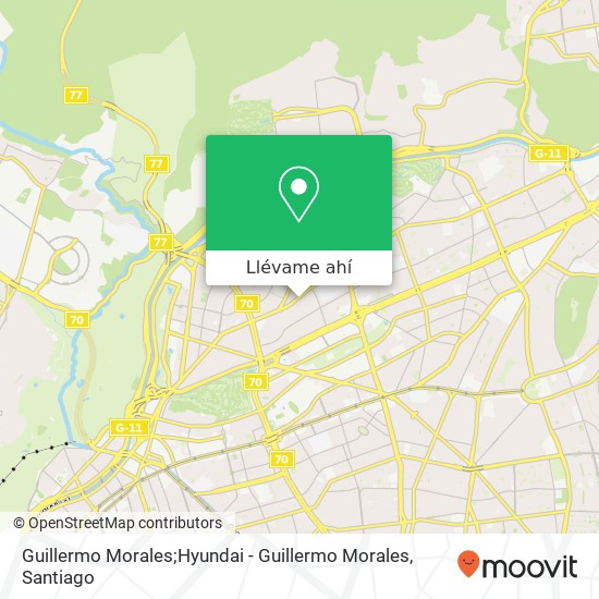 Mapa de Guillermo Morales;Hyundai - Guillermo Morales
