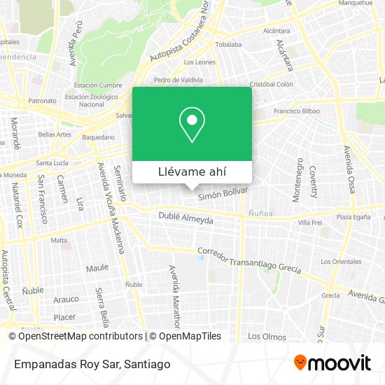 Mapa de Empanadas Roy Sar