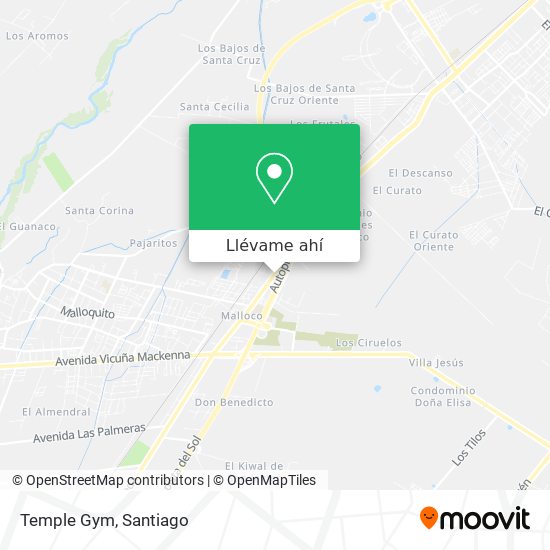 Mapa de Temple Gym