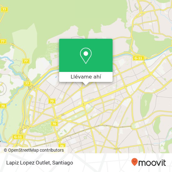 Mapa de Lapiz Lopez Outlet