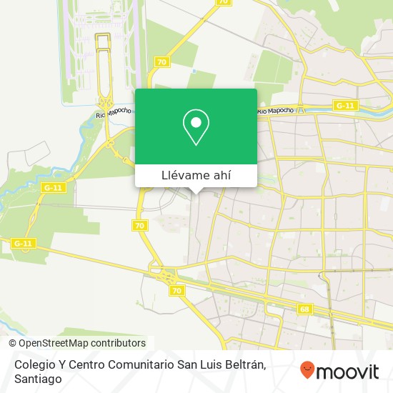 Mapa de Colegio Y Centro Comunitario San Luis Beltrán