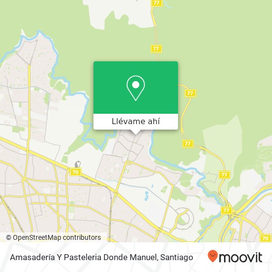 Mapa de Amasadería Y Pasteleria Donde Manuel