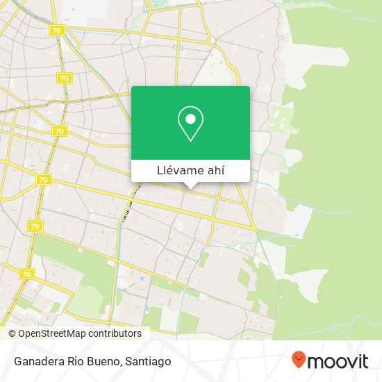 Mapa de Ganadera Rio Bueno