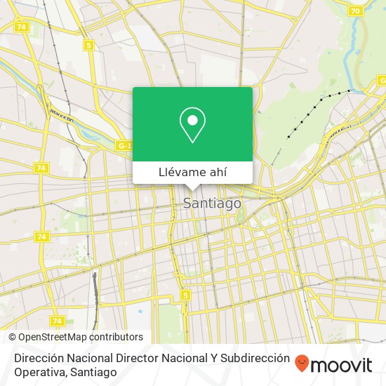 Mapa de Dirección Nacional Director Nacional Y Subdirección Operativa