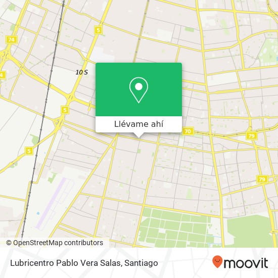 Mapa de Lubricentro Pablo Vera Salas