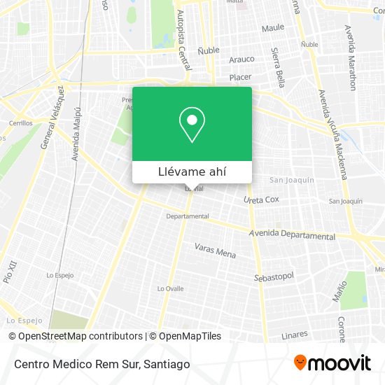 Mapa de Centro Medico Rem Sur