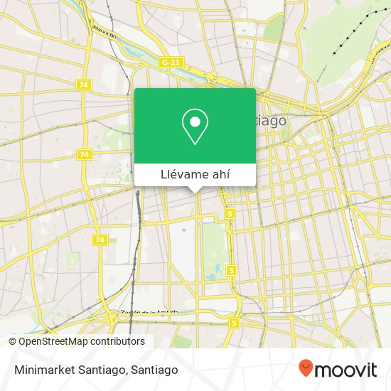 Mapa de Minimarket Santiago