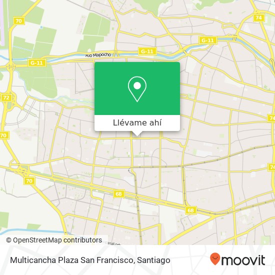Mapa de Multicancha Plaza San Francisco