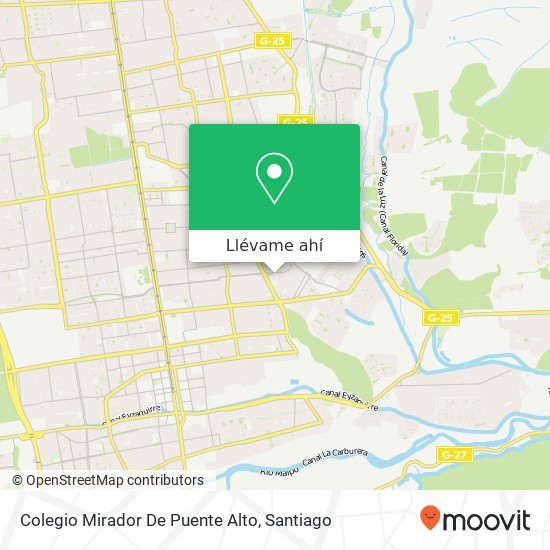Mapa de Colegio Mirador De Puente Alto