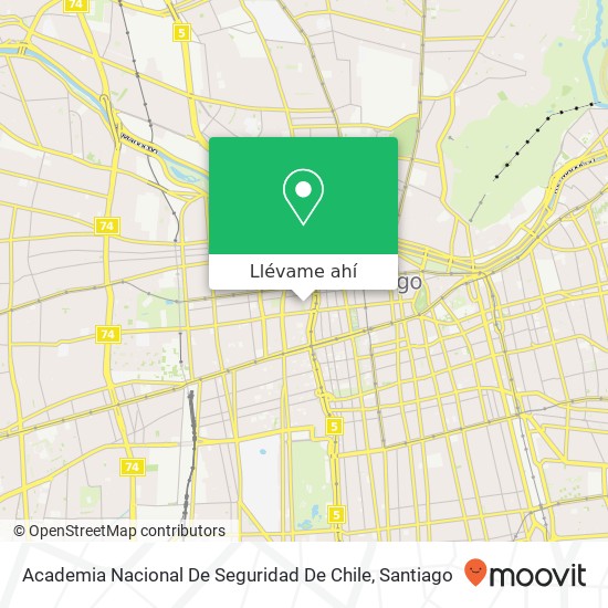 Mapa de Academia Nacional De Seguridad De Chile