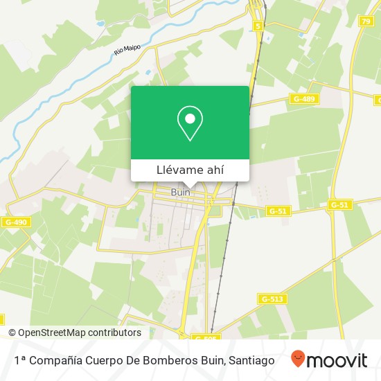 Mapa de 1ª Compañía Cuerpo De Bomberos Buin