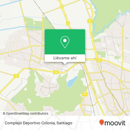 Mapa de Complejo Deportivo Colonia