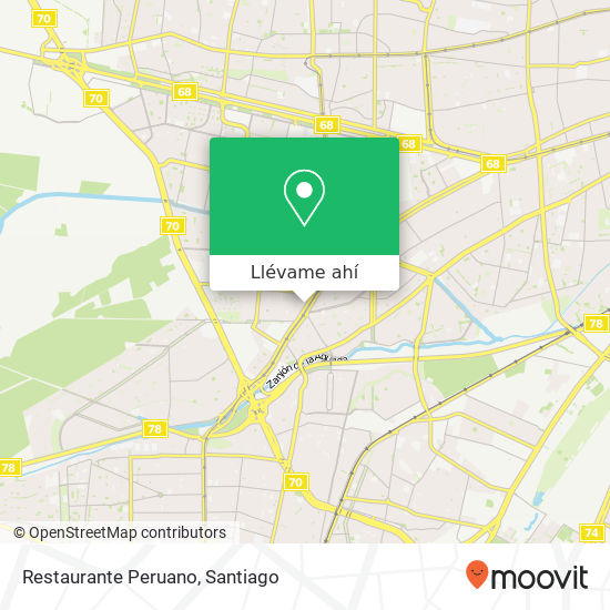 Mapa de Restaurante Peruano