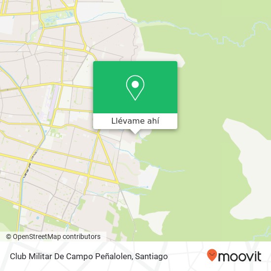 Mapa de Club Militar De Campo Peñalolen