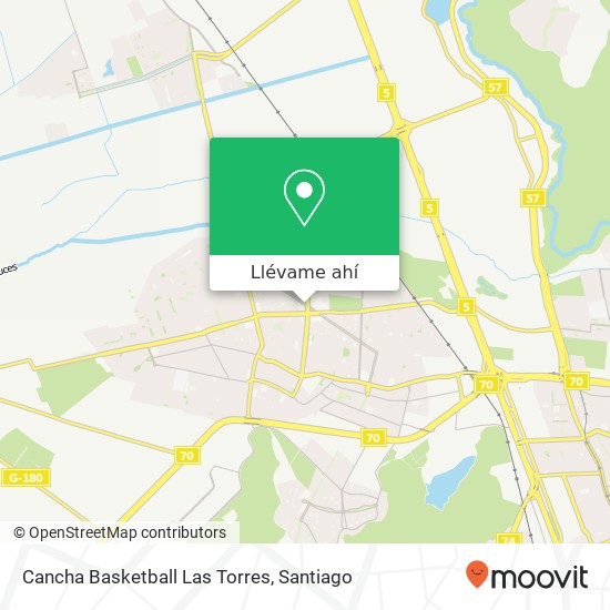 Mapa de Cancha Basketball Las Torres