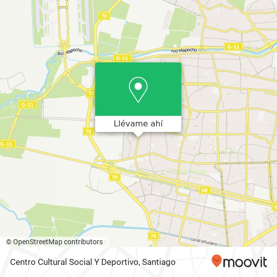Mapa de Centro Cultural Social Y Deportivo
