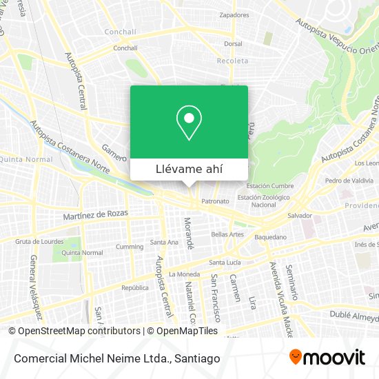 Mapa de Comercial Michel Neime Ltda.