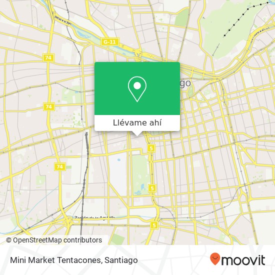 Mapa de Mini Market Tentacones