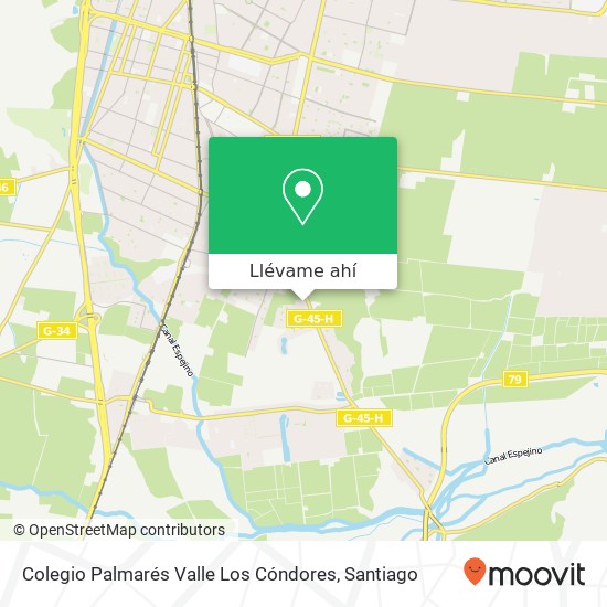 Mapa de Colegio Palmarés Valle Los Cóndores