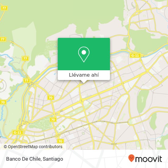 Mapa de Banco De Chile