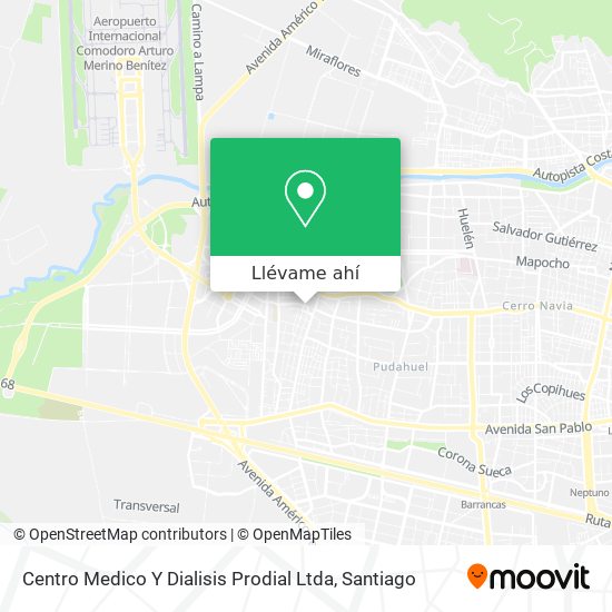 Mapa de Centro Medico Y Dialisis Prodial Ltda