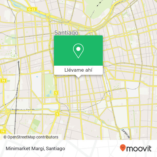 Mapa de Minimarket Margi