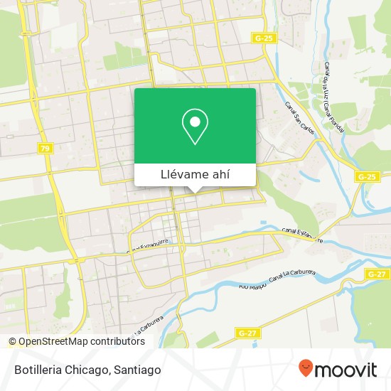 Mapa de Botilleria Chicago