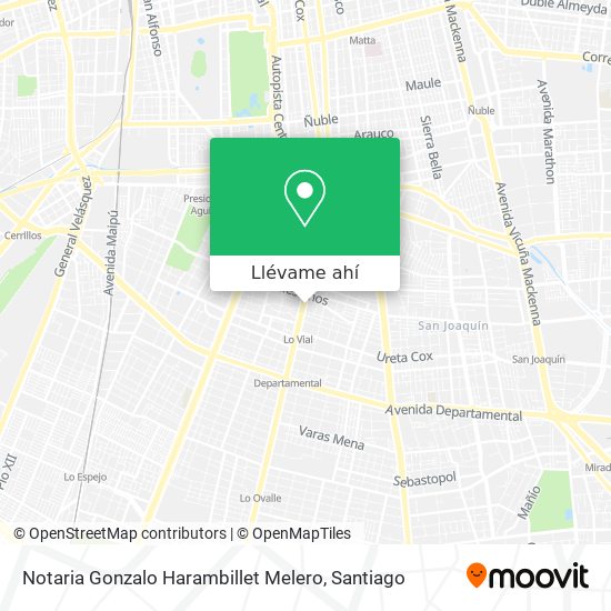 Mapa de Notaria Gonzalo Harambillet Melero