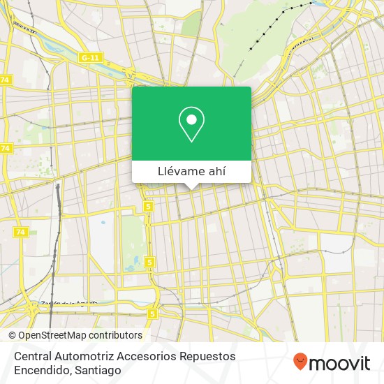 Mapa de Central Automotriz Accesorios Repuestos Encendido