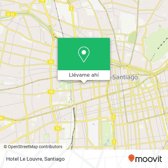 Mapa de Hotel Le Louvre