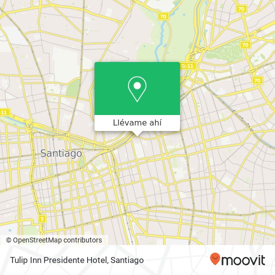 Mapa de Tulip Inn Presidente Hotel