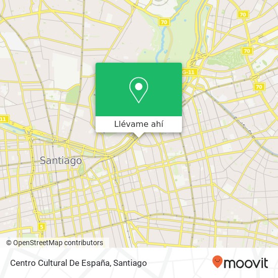 Mapa de Centro Cultural De España