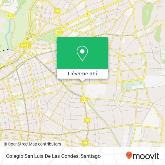 Mapa de Colegio San Luis De Las Condes