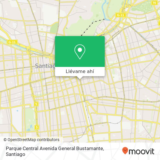 Mapa de Parque Central Avenida General Bustamante