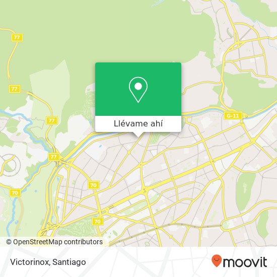 Mapa de Victorinox