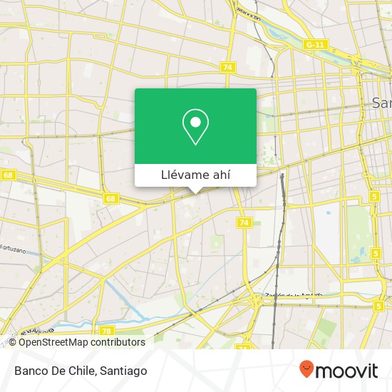 Mapa de Banco De Chile