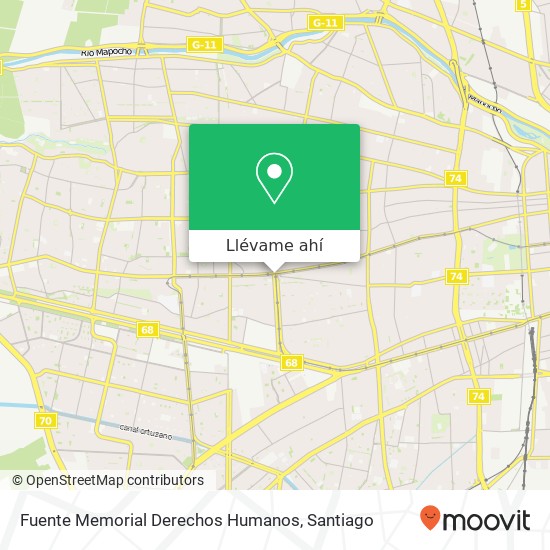 Mapa de Fuente Memorial Derechos Humanos