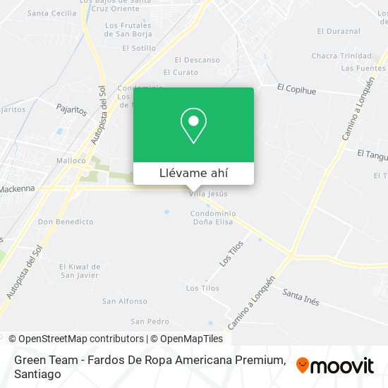 Cómo llegar a Green Team - Fardos De Ropa Americana Premium en Calera De  Tango en Micro?
