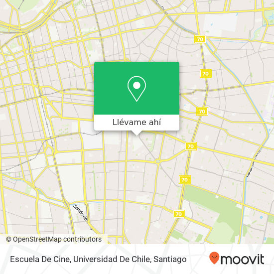 Mapa de Escuela De Cine, Universidad De Chile