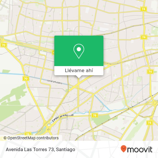 Mapa de Avenida Las Torres 73