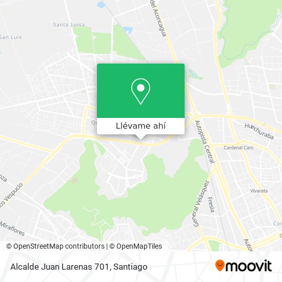 Mapa de Alcalde Juan Larenas 701