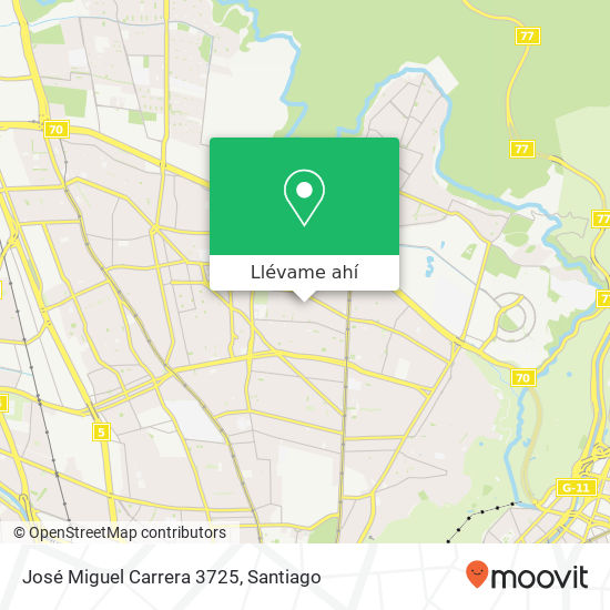Mapa de José Miguel Carrera 3725