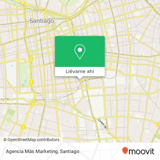 Mapa de Agencia Más Marketing