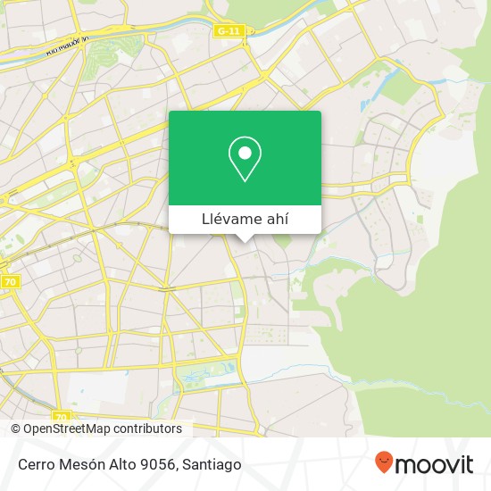 Mapa de Cerro Mesón Alto 9056