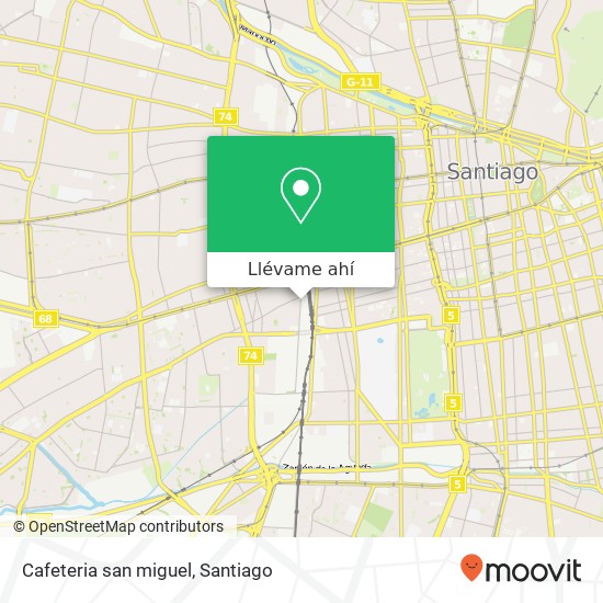 Mapa de Cafeteria san miguel