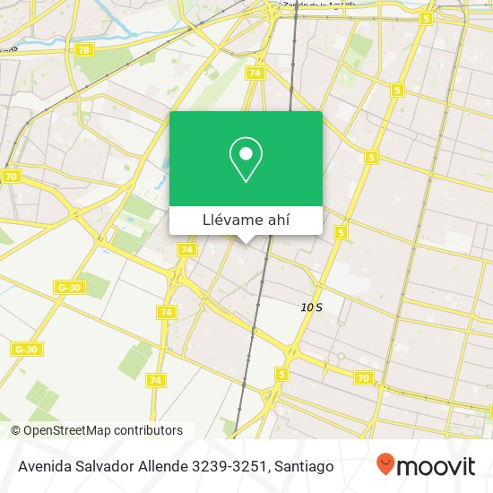Mapa de Avenida Salvador Allende 3239-3251